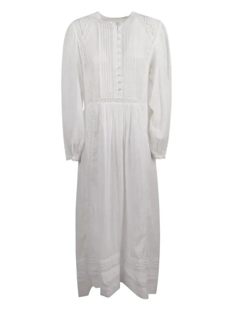 pleated lace-inserts day dress by MARANT ETOILE