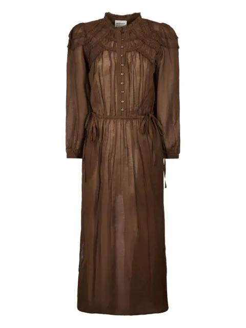 ruffled button-front maxi dress by MARANT ETOILE