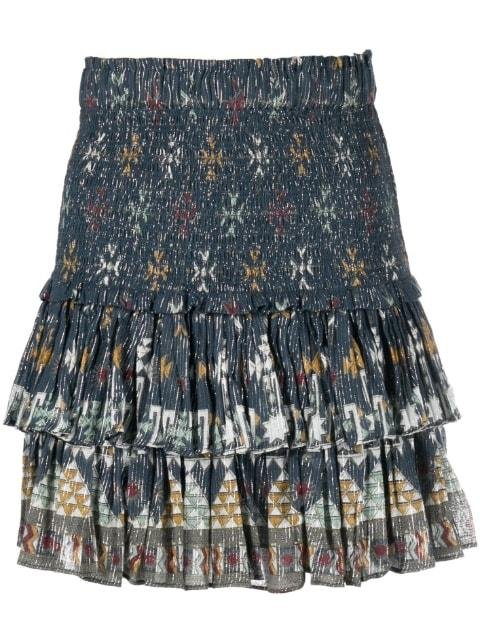 ruffled cotton-blend skirt by MARANT ETOILE