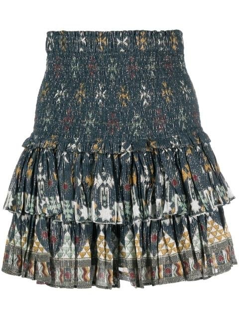 ruffled cotton-blend skirt by MARANT ETOILE