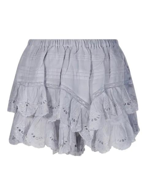ruffled eyelet shorts by MARANT ETOILE