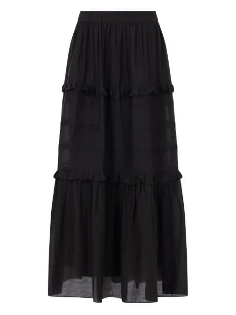 ruffled tiered maxi skirt by MARANT ETOILE
