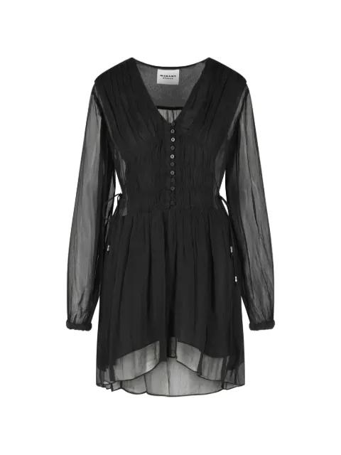 v-neck button dress by MARANT ETOILE