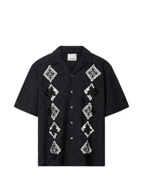 Indy embroidered camp-collar shirt by MARANT