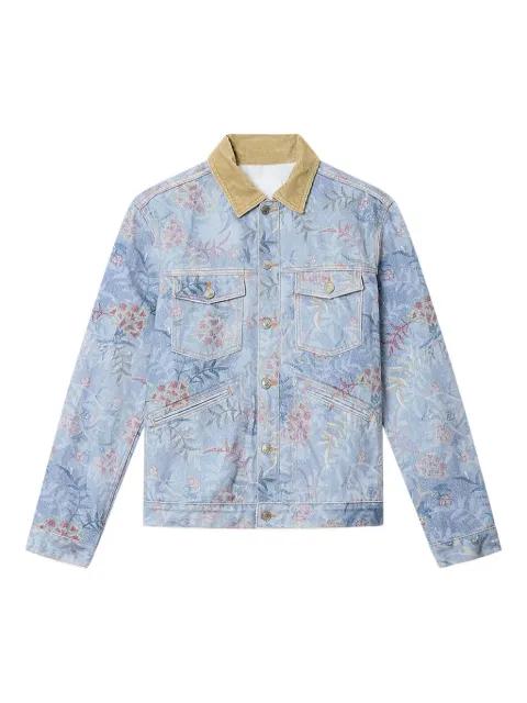 Jango floral-patern corduroy-collar jacket by MARANT