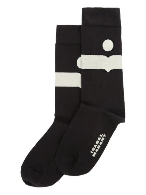 Nesson stripe graphic socks by MARANT