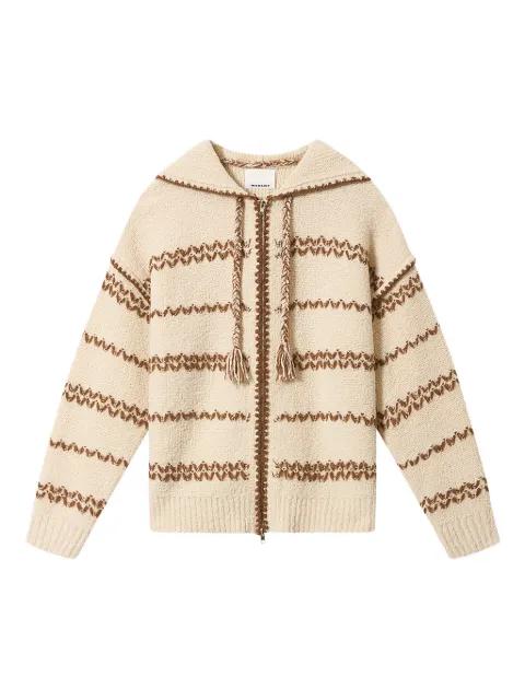 ROLIAN hoodied striped cardigan by MARANT