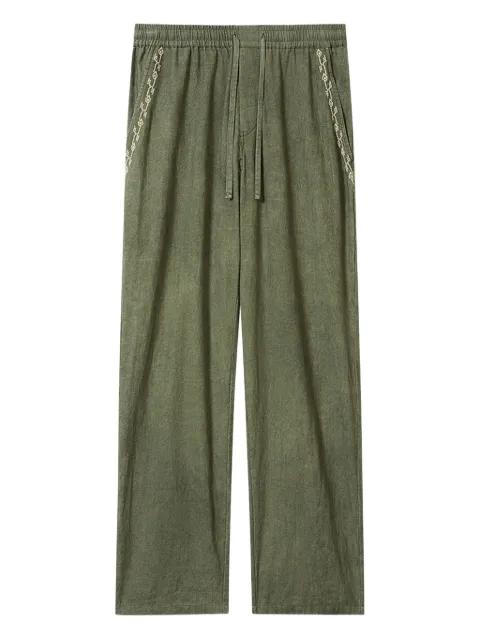 Zabel drawstring embroidered trousers by MARANT