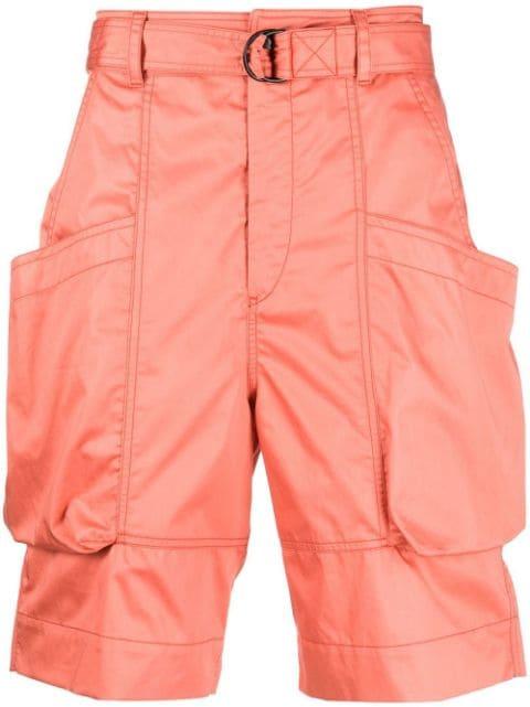 belted cargo shorts by MARANT