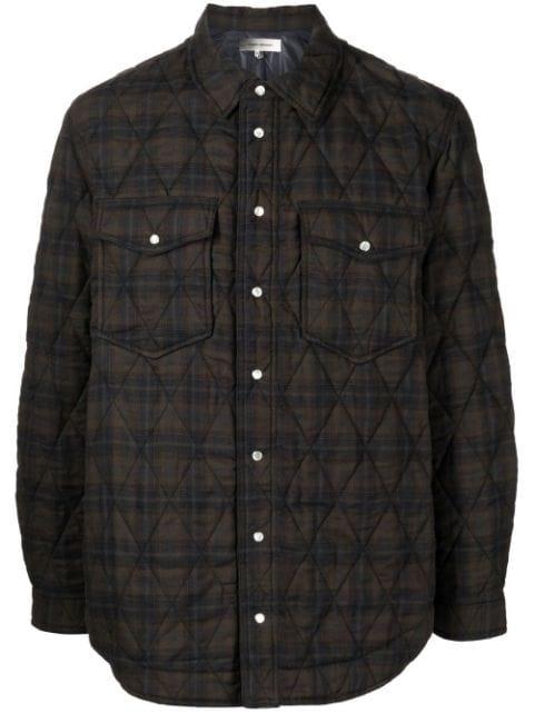 check-print two-pocket shirt jacket by MARANT