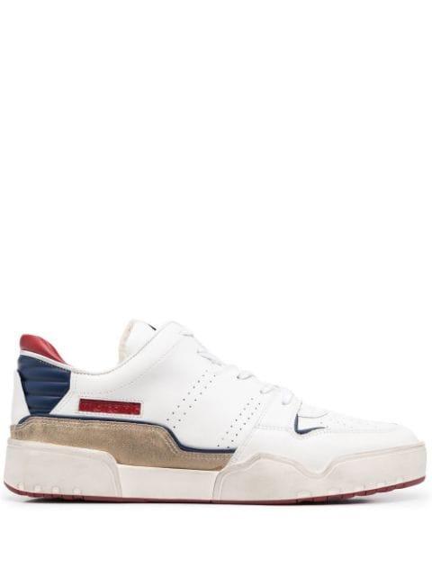 colour-block leather sneakers by MARANT