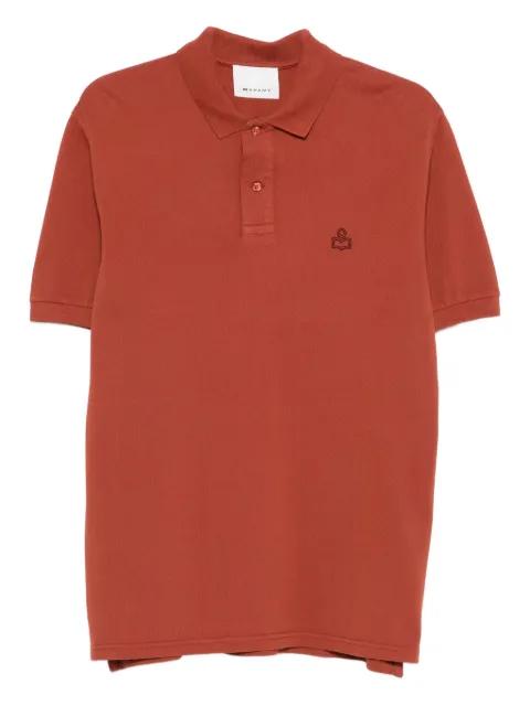logo-embroidered polo shirt by MARANT