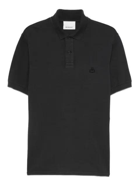 logo-embroidered polo shirt by MARANT