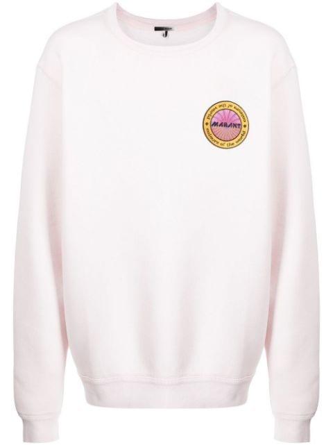 logo-patch sweatshirt by MARANT