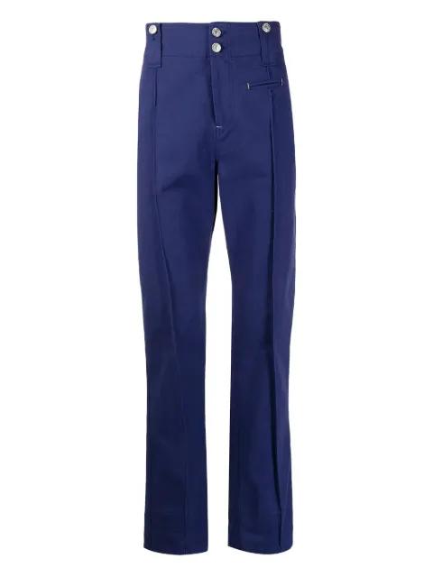 pleated cotton trousers by MARANT