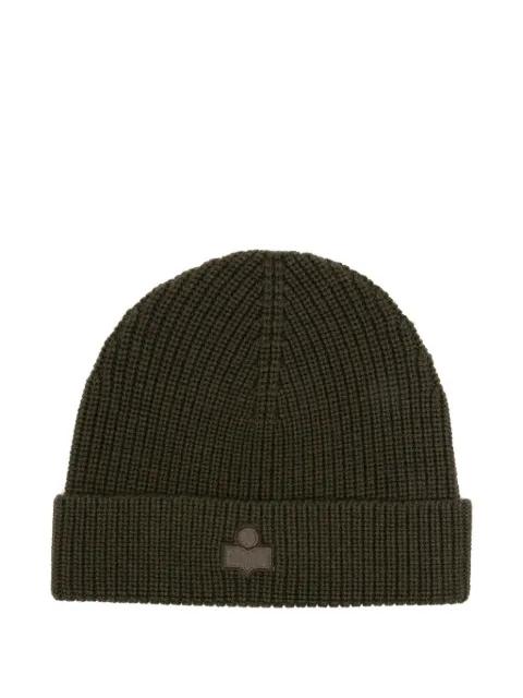 ribbed logo beanie by MARANT