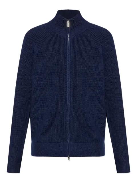 ribbed zip-up cardigan by MARANT