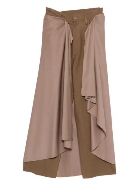 Erin draped panel trousers by MARBELL