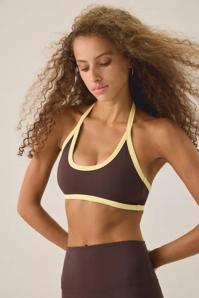 Marby The '90s Contrast Halter Sports Bra by MARBY