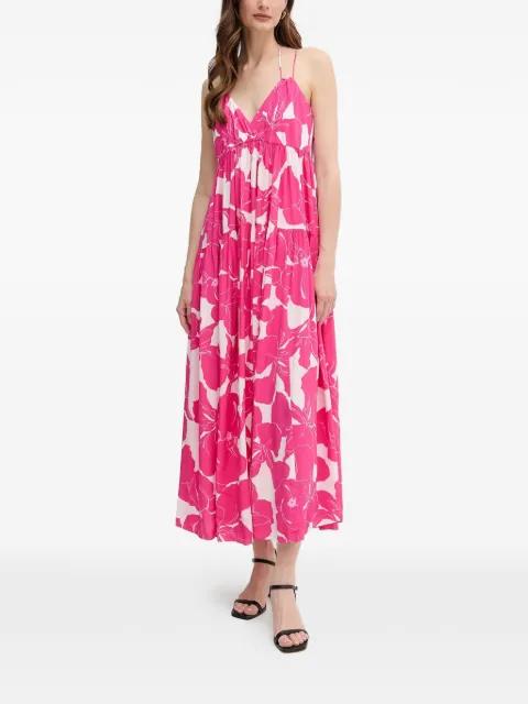 floral-print V-neck maxi dress by MARC AUREL