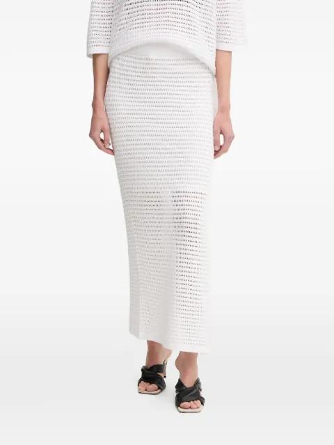 openwork slit lang skirt by MARC AUREL