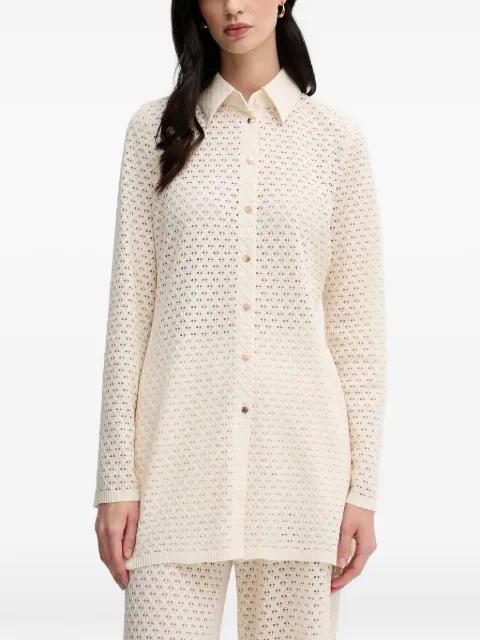 pierced button shirt by MARC AUREL