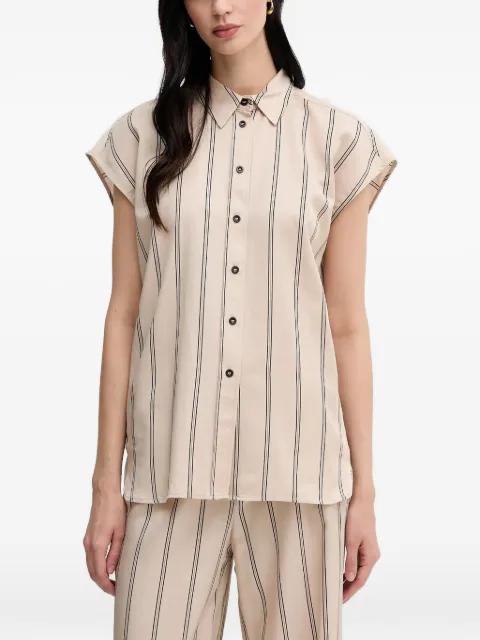 striped buttoned top by MARC AUREL