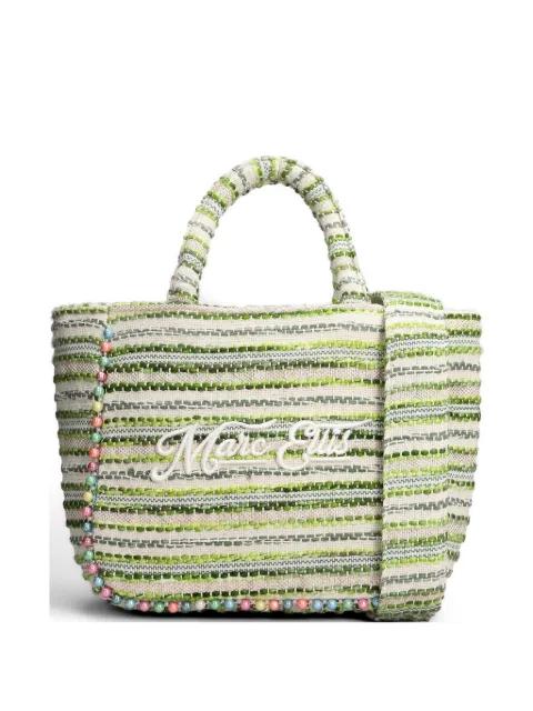 Buby L Indy bead-embellished logo-patch tote bag by MARC ELLIS