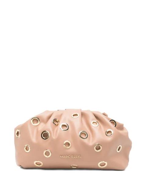 Daphne stud-embellished clutch bag by MARC ELLIS