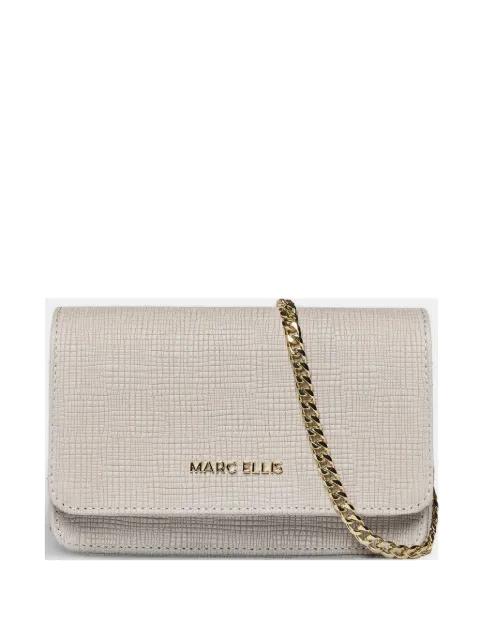 Everly Rf lizard-effect clutch bag by MARC ELLIS
