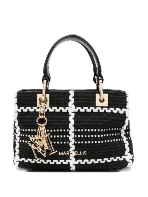 Krissy check-pattern logo-charm tote bag by MARC ELLIS