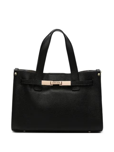 logo-plaque pebbled-effect tote bag by MARC ELLIS