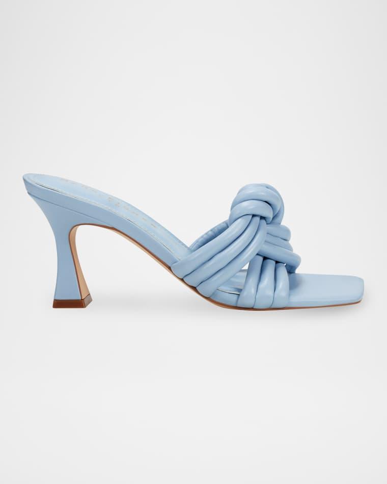 Dru Leather Knot Slide Sandals by MARC FISHER
