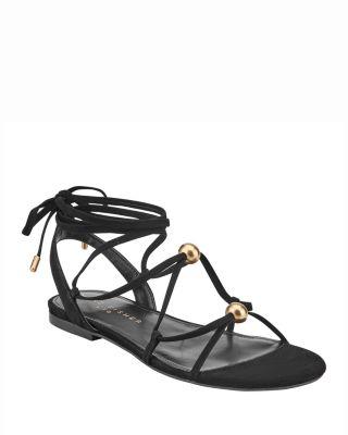 Women's Ellan Casual Strappy Flat Sandals by MARC FISHER