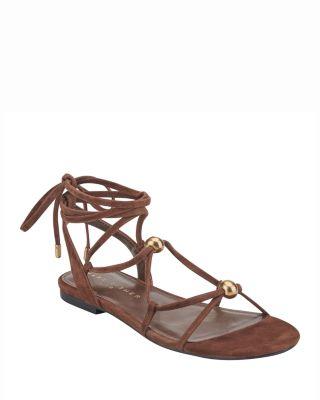 Women's Ellan Casual Strappy Flat Sandals by MARC FISHER
