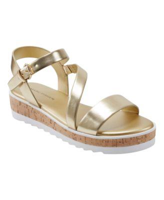 Women's Grandie Treaded Flatform Wedge Sandals by MARC FISHER Women's Grandie Treaded Flatform Wedge Sandals by MARC FISHER