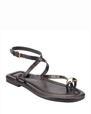 Women's Gynnie Flat Casual Strappy Sandals by MARC FISHER