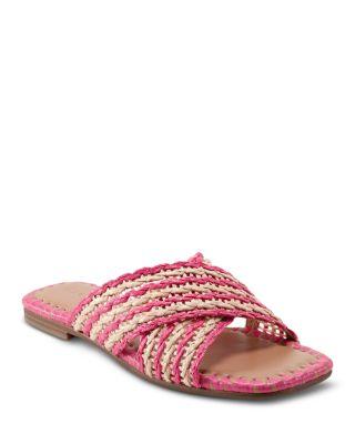 Women's Nylie Square Toe Flat Sandals by MARC FISHER