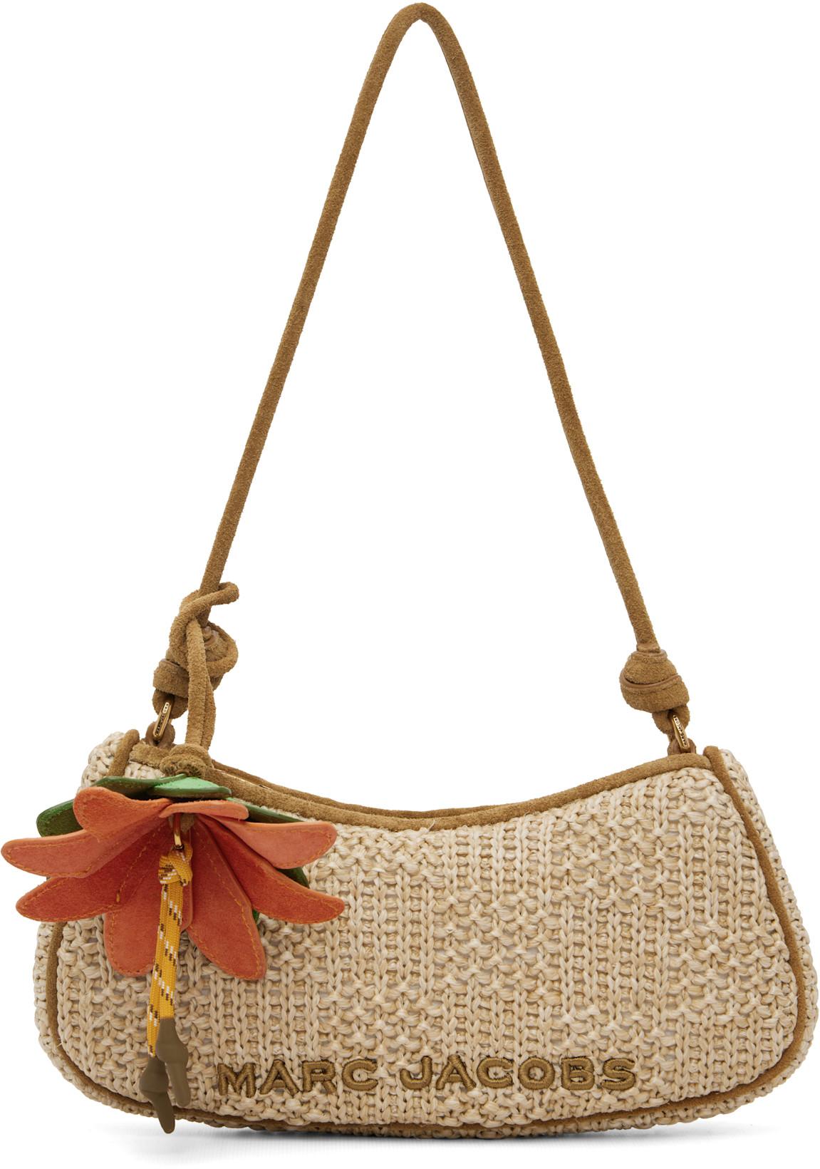 Beige 'The Summer Woven Charm' Shoulder Bag by MARC JACOBS