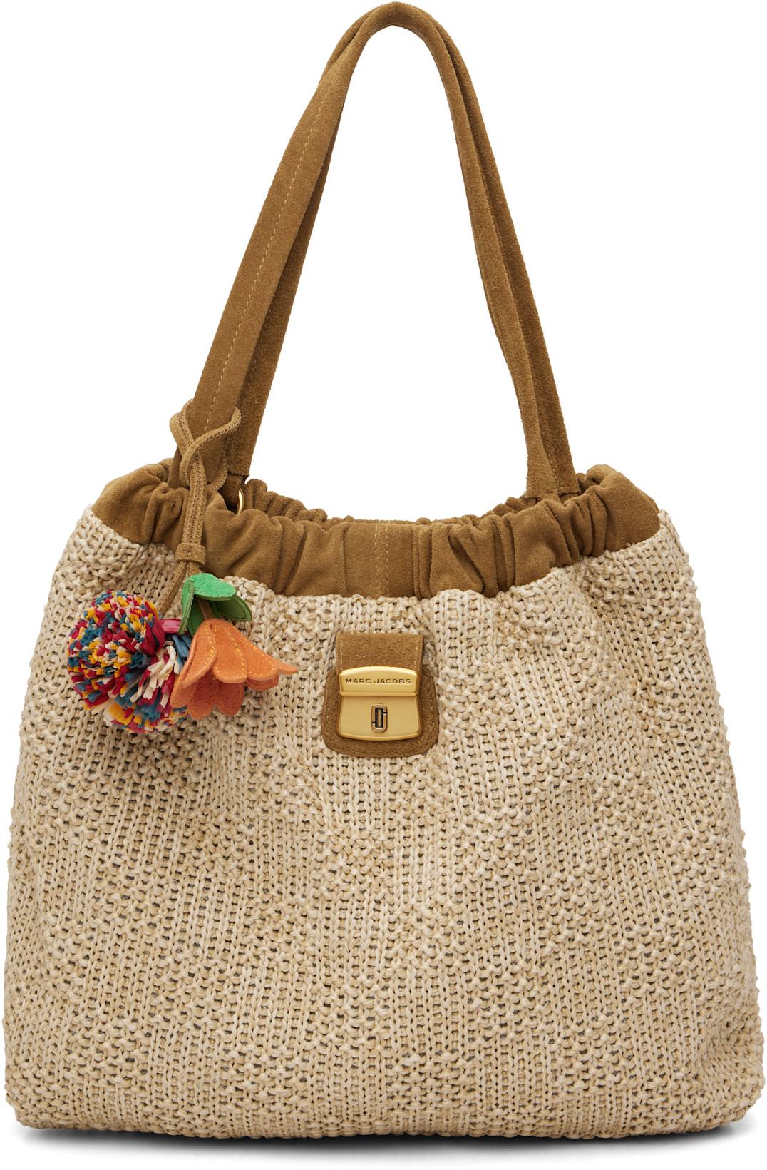 Beige 'The Summer Woven' Cristina Tote by MARC JACOBS