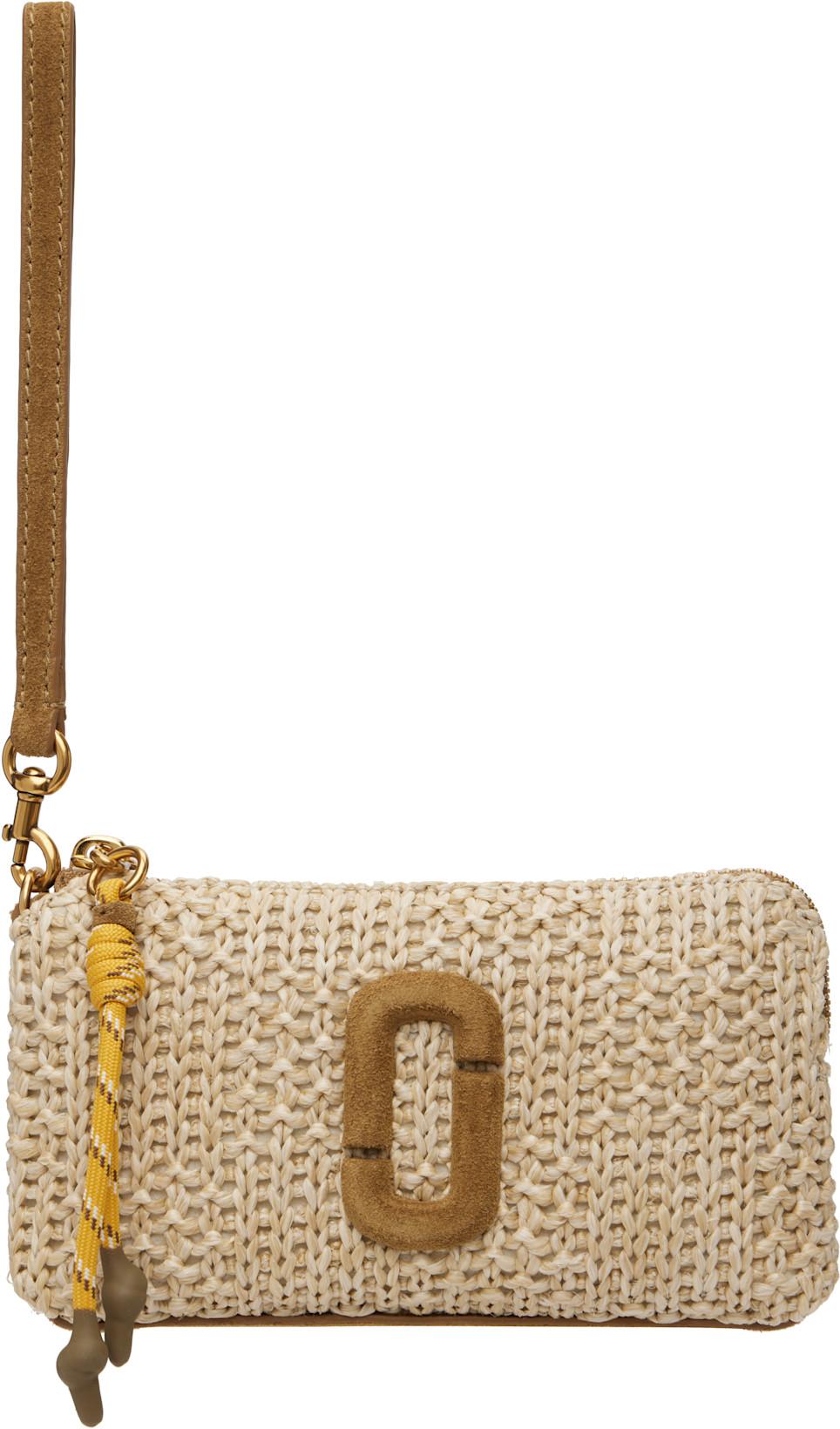 Beige 'The Summer Woven Wristlet' Clutch by MARC JACOBS