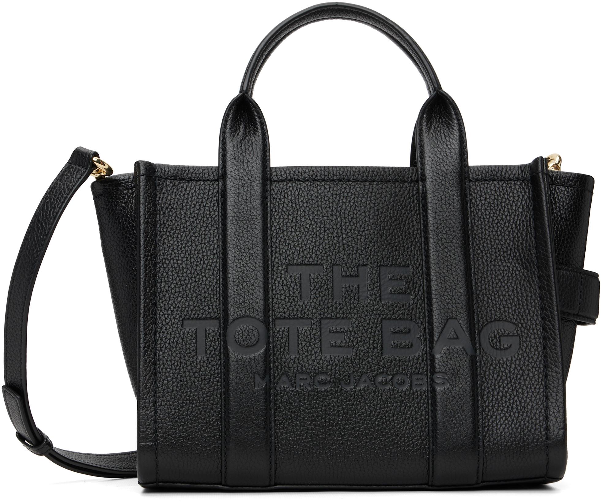 Black 'The Leather Small' Tote by MARC JACOBS