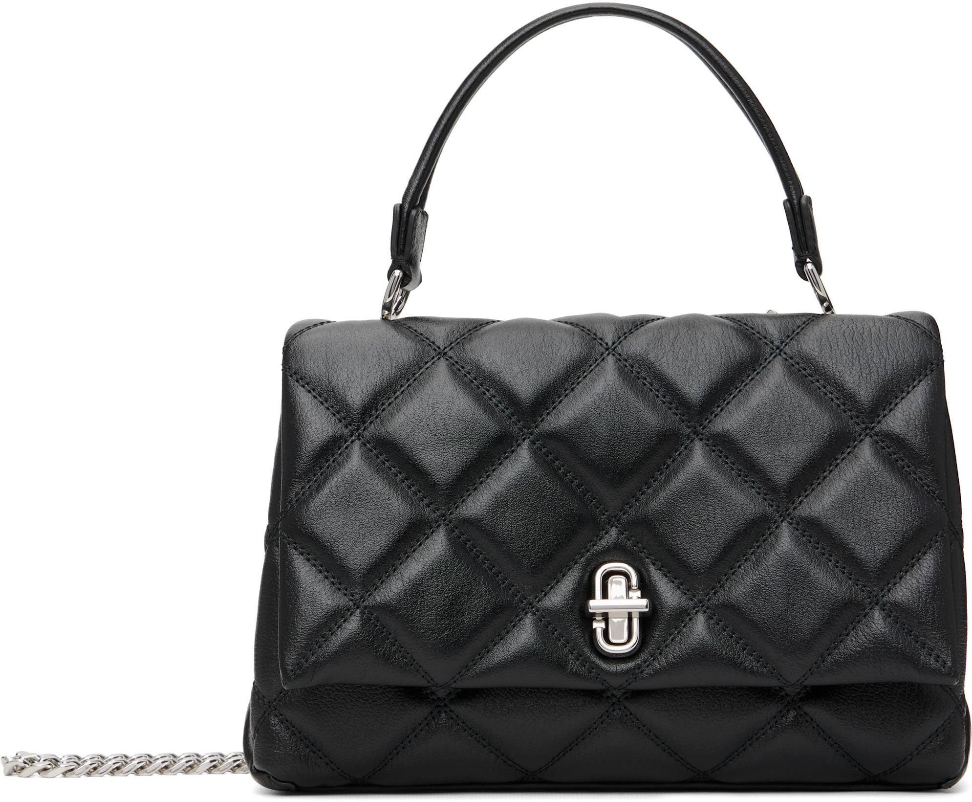 Black 'The Quilted Slim Dual Convertible' Shoulder Bag by MARC JACOBS