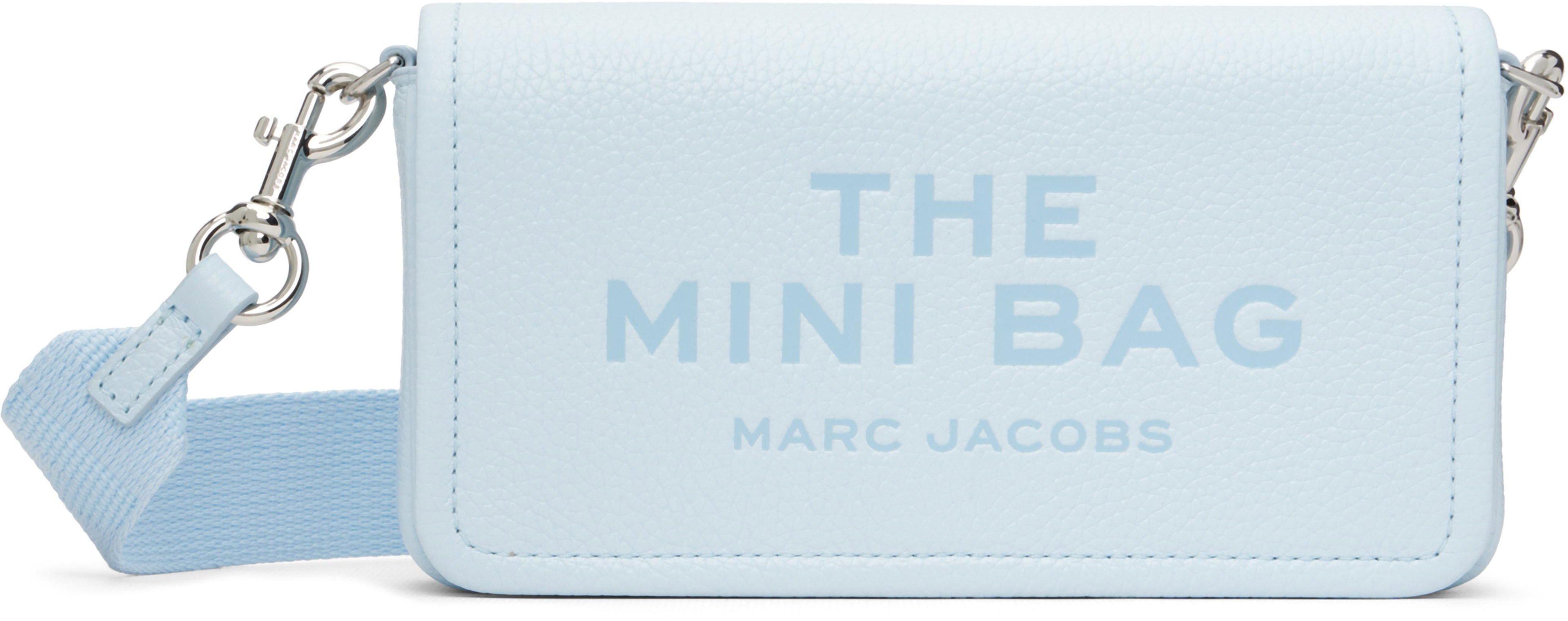 Blue 'The Leather Mini' Bag by MARC JACOBS
