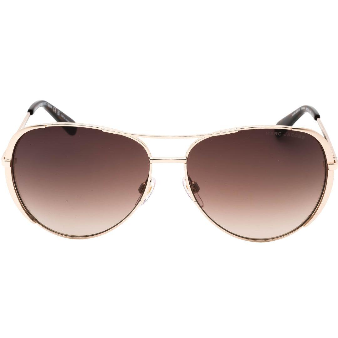 Brown SF Lens Gold Sunglasses by MARC JACOBS