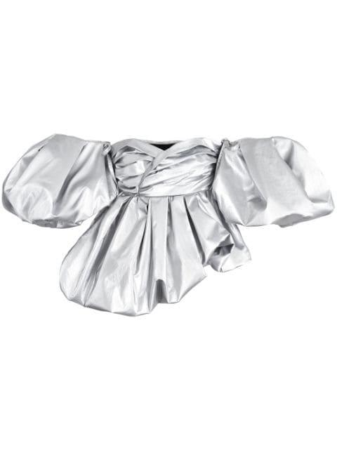 Bubble metallic-finish top by MARC JACOBS