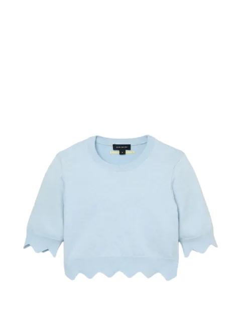 Daisy scalloped cropped sweater by MARC JACOBS