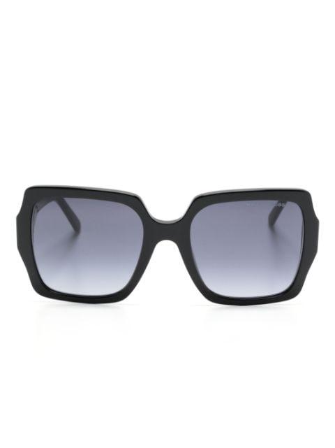 J Marc-logo oversize-frame sunglasses by MARC JACOBS EYEWEAR