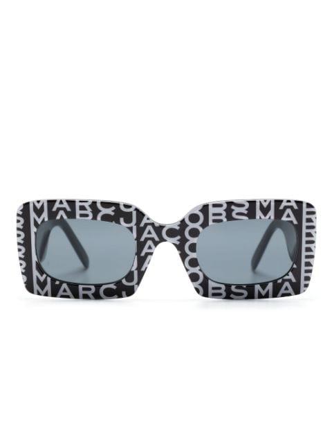 Monogram rectangular-frame sunglasses by MARC JACOBS EYEWEAR