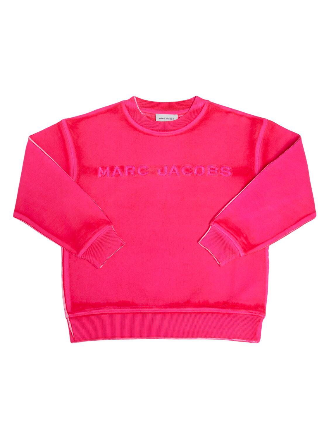 Embroidered Cotton Crewneck Sweatshirt by MARC JACOBS